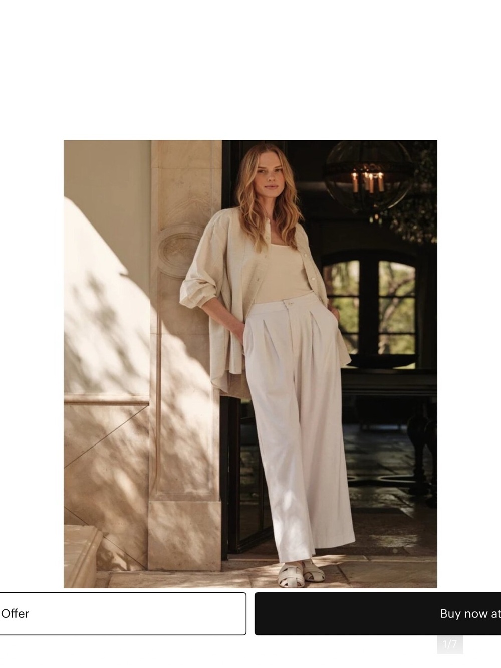 Jenni Kayne raw silk wide leg pants - Picture 5 of 15